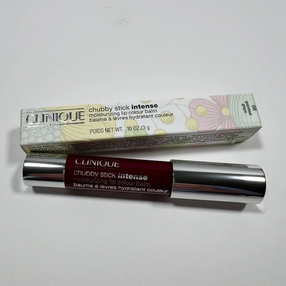 Clinique Chubby Stick Intense Lip Colour Balm Shade 08 Grandest Grape Full Size